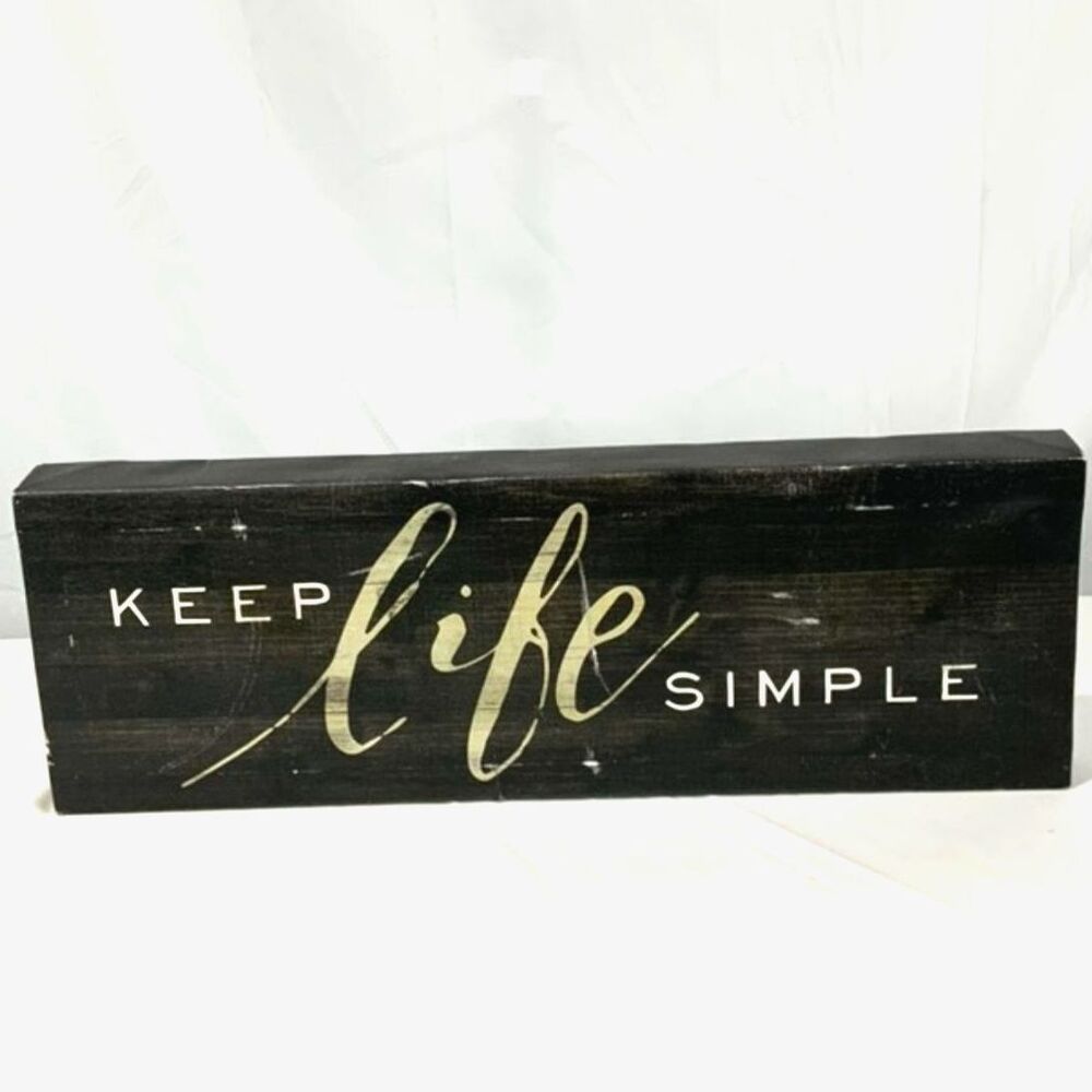 Canvas Sign "Keep Life Simple"